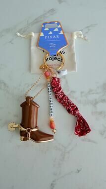 Little Words Project x Toy Story Howdy Partner Cowboy Boot Bag Charm NWT